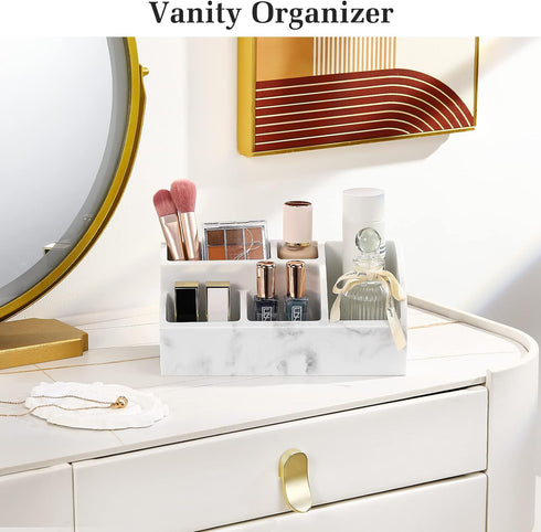Countertop 5 Luxspire Electric Toothbrush Holders, Bathroom Organizer Caddy Slots Resin Large Toothbrush Holder Caddy