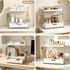 ROPALINS 2-Tier Counter Counter 13'' Bathroom Organizer with Drawer & Removable Basket, Wood & Metal Vanity Organizer