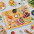 Bamboo Cutting Board, Wooden Cutting Boards for Kitchen, Wood Double Sided Food-Grade Chopping Board for Meat Cheese