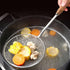 Spider Strainer Skimmer Ladle, 6.3 Inch Cooking Utensils Frying Spoon with Wooden Handle, Wire Slotted Spoon for Kitchen