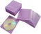 CD/DVD/BluRay Sleeves, Double-Sided Refill Plastic Sleeve for Storage Binders, 100 Pack (Purple)