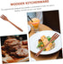 Wooden Fork for Stirring, Serving, and Cooking - Camping Utensils, Spaghetti, Fruit Salad Fork, Wooden Kitchenware