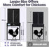 Anti-Pinch IPX45 Extra Large Automatic Chicken Coop Door, Battery Powered Chicken Door with Timer & Manual Control, LED