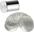 Lofekea Stainless Steel Powder Shakers, 16PCS Barista Stencils for Coffee Decorating and Baking