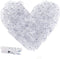 128 Pieces Mini Transparent Plastic Photo Clips, Clothespins for Hanging Pictures and Fairy Lights