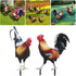 Bad Piggies Acrylic Chicken Yard Stakes - Outdoor Garden Art, Rooster & Chicken Statues for Pathway, Patio & Lawn