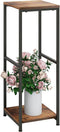 NOAMOO 32 inch Tall Metal Wood Plant Stand, Tier Potted Plant Shelf for