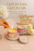 9-Pack 3040 Majestic Zen Baby Shower Candle Favors for Girls | Scented Soy Wax Candles | Baby Powder Scent | Hour Burn