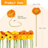 WILLBOND 18 Pieces Artificial Gerbera Daisies Flowers Bouquet, Faux Boho Daisy Flowers for Wedding Home Decor (White,
