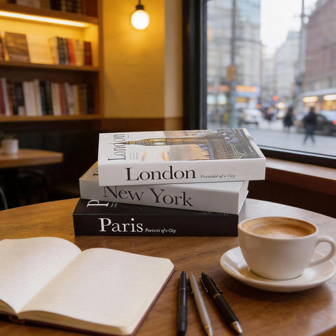 YOYMJBY 3 (3-Paris PCS Faux Decorative Books for Home Decor-Coffee Table Books Decor-Aesthetic Fake/Faux Books