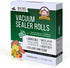 Vacuum Sealer Bags for Food Saver, 4 Pack 11" x 25'ft Commercial Grade Rolls, Microwave & Freezer Safe, Meal Prep