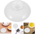 Zerodeko 1PC Ceramic Tea Pot Replacement Lid, White Ceramic Teapot Lid, Tea Kettle Cover Blooming and Loose Leaf Tea Maker Top Lid for Hotel Restaurant Kitchen Teaware by Zerodeko