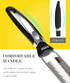 Ourokhome Kitchen Lemon Zester, Stainless Steel Hand Held Grater for Cheese, Ginger, Chocolate, Black