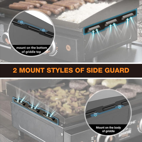 Wind Guards for Blackstone 22 Inch Griddle, Magnetic Stainless Steel Screens for Griddle Grill and Camping