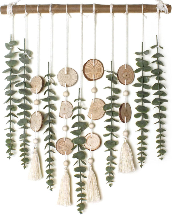 Artificial Eucalyptus Wall Decor Fake Greenery Leaves Stems Wall Hanging Plants on