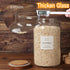 CZSZYGHBAO 2 More(98 OZ/2800 ml) PCS Large Glass Jar with Airtight Lid, Glass Food Storage Jars for Tea,Spice,Cereal