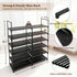 Gmrithaf 6 Closet,Entryway,Dorm,Garage,Corridor, 33.8" 6 Shoe Rack - Tier Shoe Organizer Storage Rack with Non-Woven