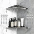 Generic 2 Pack Corner Shower Shelf,10-Inch 304 Stainless Steel Bathroom Shelves with 6