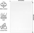 Pack 6 24" 50", 100% Large Bath Towels of x Cotton Terry Soft, Quick-Dry & Highly Absorbent Black Towels for Bathroom