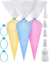 Pastry Bag - 100 Pieces 16 Inch Disposable Piping Bags Set with 8 Decorating Tips for Cake Decorating
