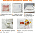 9.84inch, Microwave Bacon Cooker Pan, Square Glass Bacon Tray for Microwave and Oven Cook Crispy Strips in Minutes, No