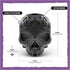 Skull Tissue Box Cover Square Black, Gothic Home Decor, Fits Most Square Tissue Boxes, Office Desk Organizer