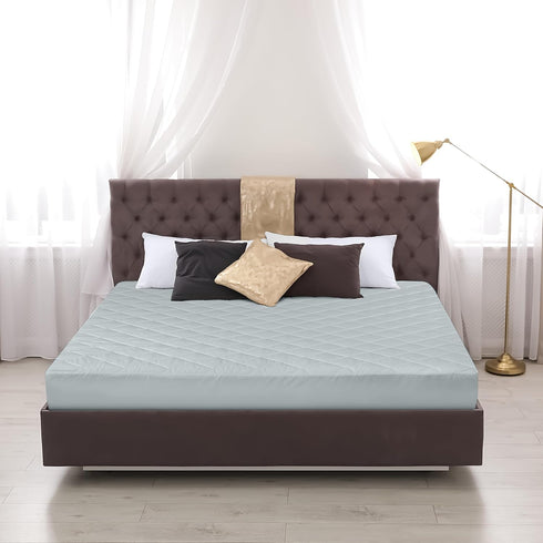 Utopia Bedding Quilted Fitted Mattress Pad (Full), Mattress Protector Elastic Fitted Cover, Machine Washable Topper