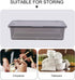 Cabilock 2pcs Flatware Tray with Lid, Kitchen Cutlery Tray and Utensil Drawer Organizer, Silverware Storage Container