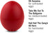 BeepEgg Basic Red Musical Egg Timer for Boiling Eggs, Food Safe, 3 Levels of Doneness - Brainstream