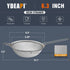 Ydeapi 6.3" Fine Mesh Strainer with Handle, Metal Food Strainers for Kitchen, Sieve Fine Mesh Stainless Steel for Rice