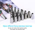 34Pcs Piping Bags and Tips Set - Bake Cake Decorating Kit with 24 Stainless Steel Tips and Reusable Silicone Bags