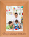 CustomGiftsNow Forever Daddy's Little Girl, Engraved Wood Picture Frame (4x6 Vertical)