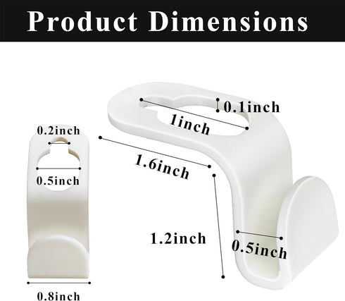Hanger Connector Hooks – 50-Pack Clothes Hanger Connector Hooks – Space-Saving Hanger for Closet Organizer – Cascading Space Saver Hangers for Small Space Organization and Closet by C CRYSTAL LEMON