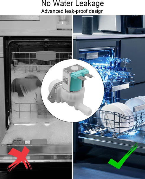 Dishwasher Water Inlet Valve for Samsung DW80B6060UG/AA-00, Replace DD33-01002B, AP6975653