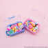AUEAR 2 Pack Mini Suitcase Boxes, Plastic Candy Small Reception Gift Travel Case for Wedding Party Decoration (Pink &