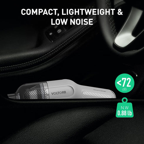 Handheld Vacuum Cordless, Rechargeable Ultra-Lightweight Vacuum Cleaner with 5KPA Powerful Suction for Car and Home
