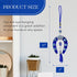 LUCKBOOSTIUM Evil Eye Horseshoe Hanging Ornament - Blue Charm & Horseshoe with Crystal for Luck & Protection
