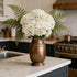 5Pcs Kimuras Cabin White Hydrangea Artificial Flowers Real Touch Latex Fake Hydrangeas Flower, Lifelike Faux Bouquet