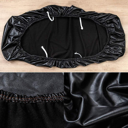 42.12-53.94inch CALIDAKA PU Leather Bench Cover Elastic Soft Stretch Bench Slipcover Removable Washable Bench Seat