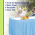 Party Dimensions Plastic Table Skirt, Light Blue, 29-Inches by 14-Feet - 1 Pack