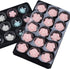 2 Pcs Set 15 Cavity Sugar Flower Fondant Shaping Plate, Plastic Mold