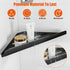 4 Pack Fikoksol Shower Caddy, Bathroom Corner Shelf, Triangle Shelf Storage for Bathroom Shower, Black Metal Shower