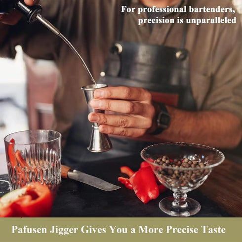 Homestia Japanese Style Jigger,Stainless Steel Double Cocktail Jigger,for Efficient Cocktail Dispensing, Glossy
