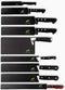 EVERPRIDE 9-Piece Knife Guard Set - Universal Blade Cover Sheaths for Chef and Kitchen Knives