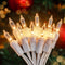 Hopolon 2PACK 50-Count Set Clear Christmas Lights with White Wire,Incandescent Bulb Mini