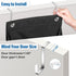 SLEEPING LAMB 2 Pack Narrow Over The Door Shoe Organizer with 8 Large Deep Pockets for Closet Storage