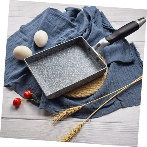 Egg Pancake Pan Mini Saucepan Rectangular Egg Pan Square Baking Tin Japanese Rectangular Pan Square Omelette Pan Omelette Steak Pan Omelette Maker Pan Pans Medical Stone Frying Pan by COLLBATH
