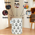LANGYASHAN Laundry Basket Canvas Fabric Collapsible Organizer for Storage Bin Toy Bins Gift Baskets