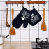 Mr. Good Looking is Cooking: Funny Oven Mitts and Pot Holders Set of 2, Silicone Non-Slip Kitchen Gift