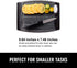 Mini Cutting Board, 7.48" Plastic Cutting Board for Kitchen, Small Cutting Board with Multiple Juice Grooves, Dishwasher Safe, Non-Slip, BPA Free, Easy Grip Handle (Black) by Ginkick